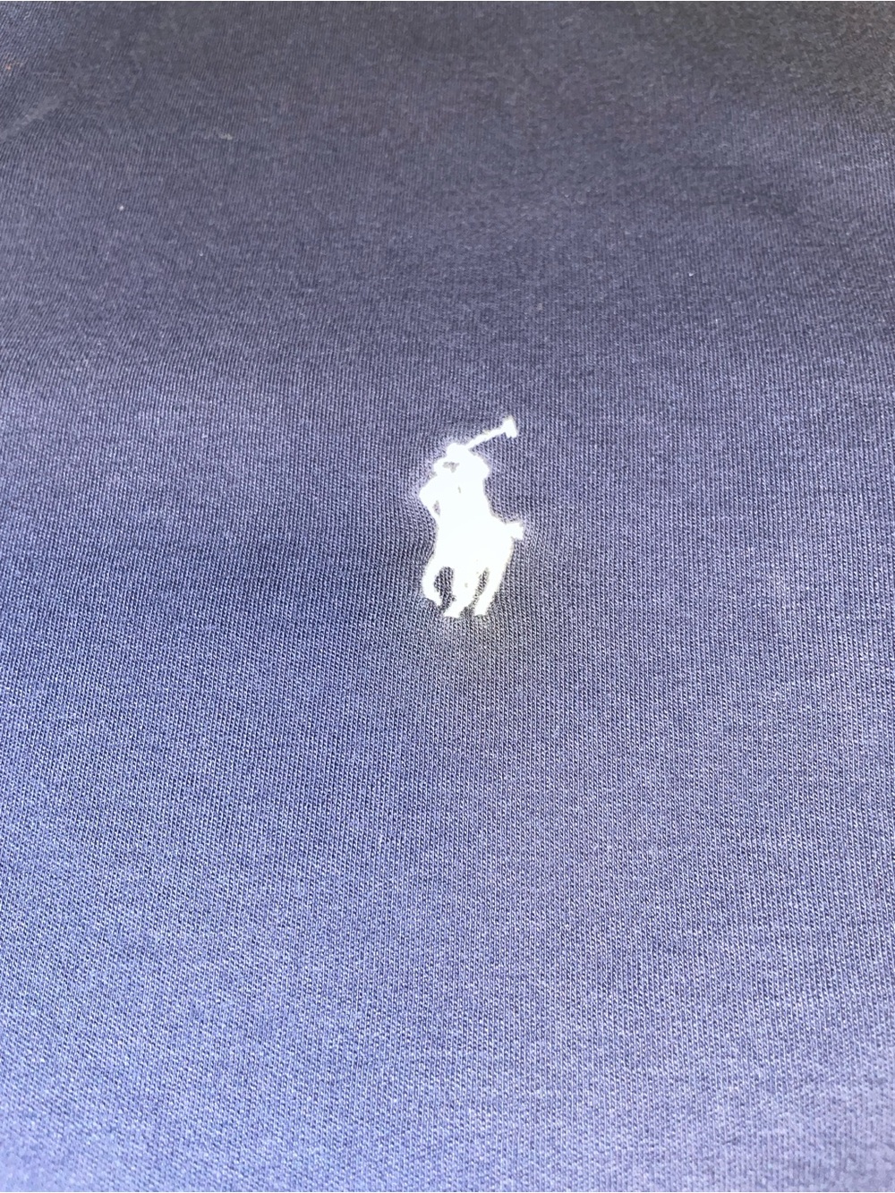Polo Ralph Lauren Men's Navy Solid Polo Shirt L Short Sleeve - Picture 3 of 4